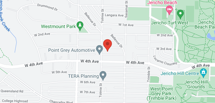 map of 4572 W 3RD AVENUE